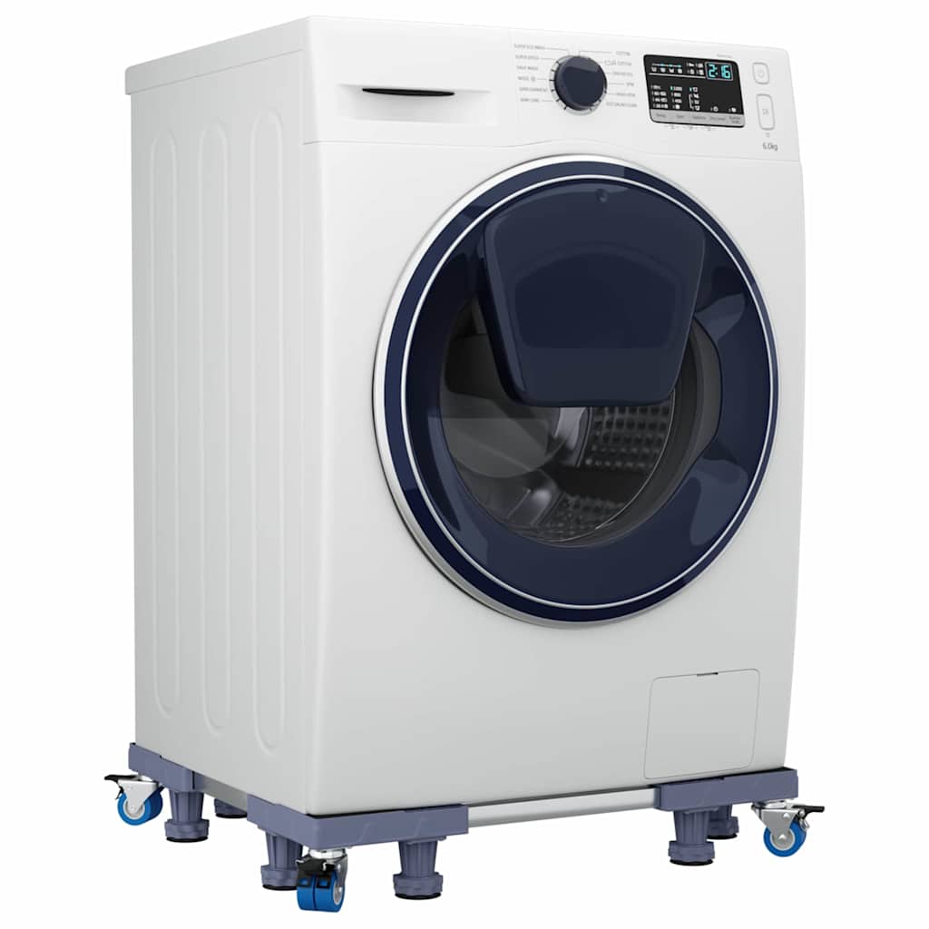 Vaskemaskinefod Grå 66 x 66 x 12 cm Rustfrit stål