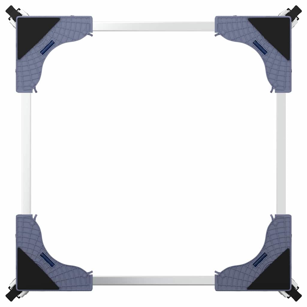 Vaskemaskinefod Grå 66 x 66 x 12 cm Rustfrit stål