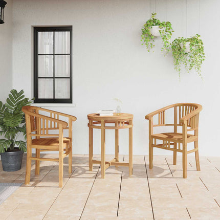 Stol 2 pcs Brun 63 x 58 x 89 cm Massiv Teaktræ