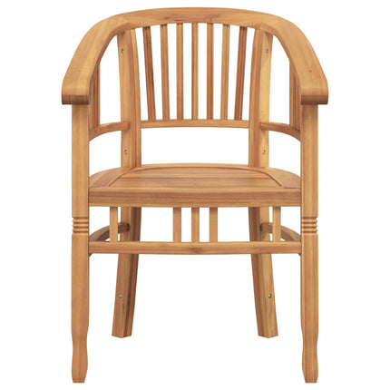 Stol 2 pcs Brun 63 x 58 x 89 cm Massiv Teaktræ