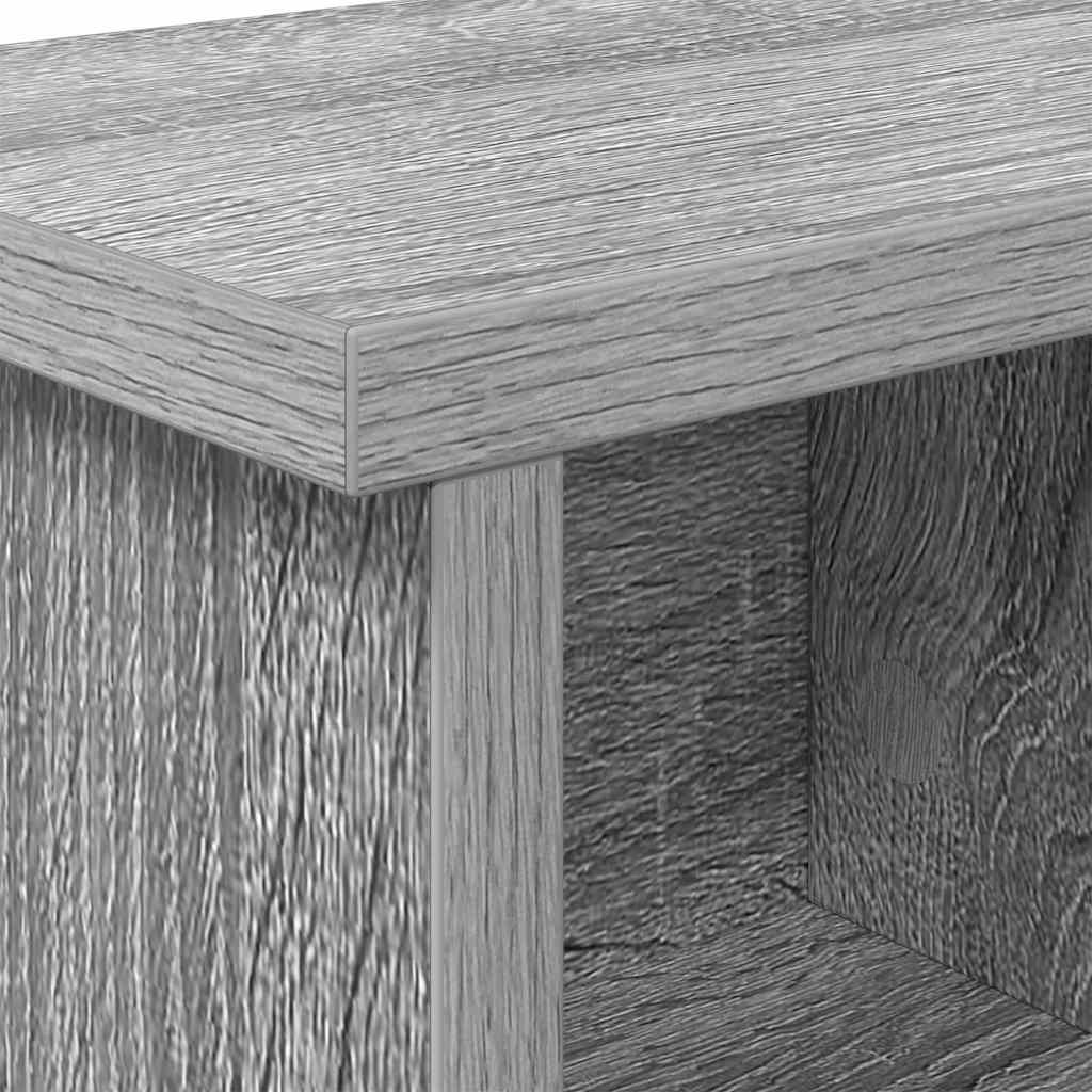 Vægmonteret Jakkeholder med hylde Grå sonoma-eg 75 x 16 x 26 cm