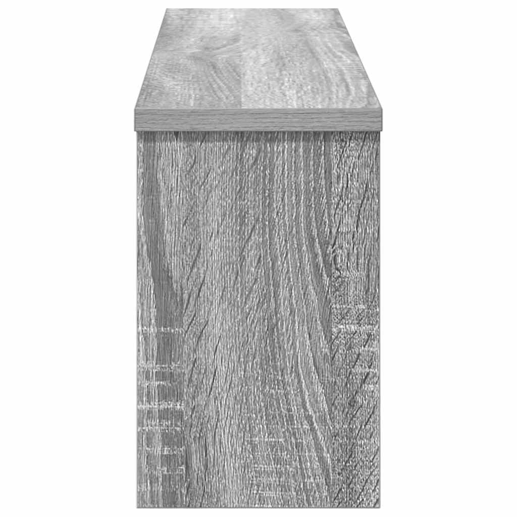 Vægmonteret Jakkeholder med hylde Grå sonoma-eg 75 x 16 x 26 cm