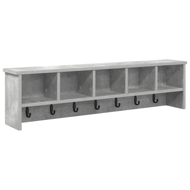 Vægmonteret Jakkeholder Vægmonteret Beton Grå 100 x 16 x 26 cm