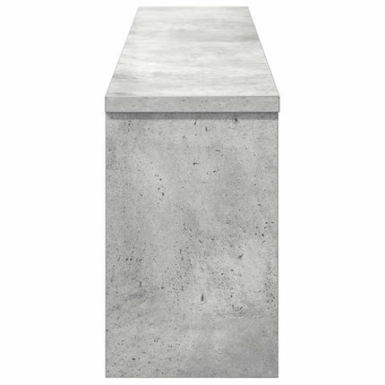 Vægmonteret Jakkeholder med hylde Beton Grå 100 x 16 x 26 cm