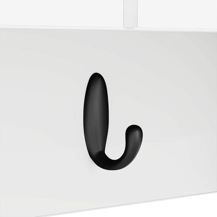 Vægmonteret Jakkeholder Hvid 50 x 20 x 30 cm Konstrueret træ