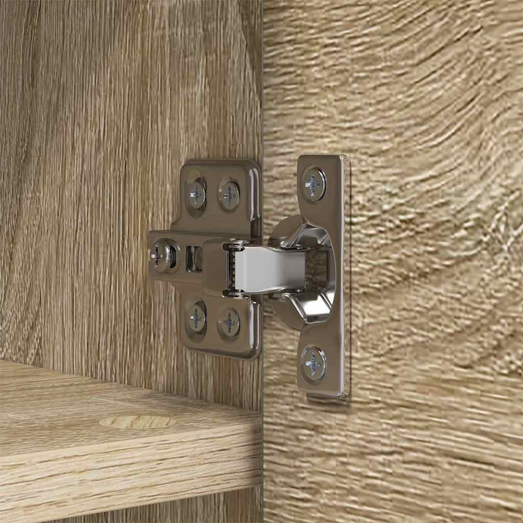 Vægmonteret Jakkeholder med hylde Sonoma eg 50 x 20 x 30 cm