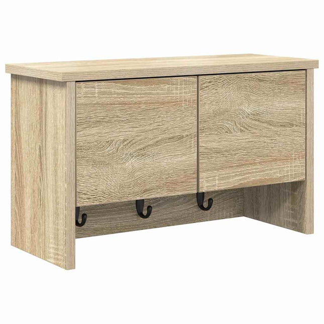 Vægmonteret Jakkeholder Vægmonteret Sonoma eg 50 x 20 x 30 cm