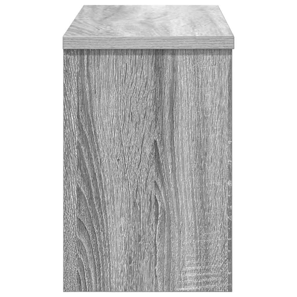 Vægmonteret Jakkeholder med hylde Grå Sonoma 50 x 20 x 30 cm