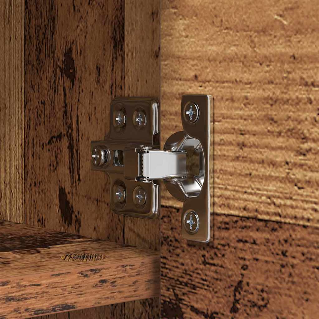 Vægmonteret Jakkeholder med hylde Gammelt træ 50 x 20 x 30 cm