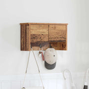 Vægmonteret Jakkeholder med hylde Gammelt træ 50 x 20 x 30 cm
