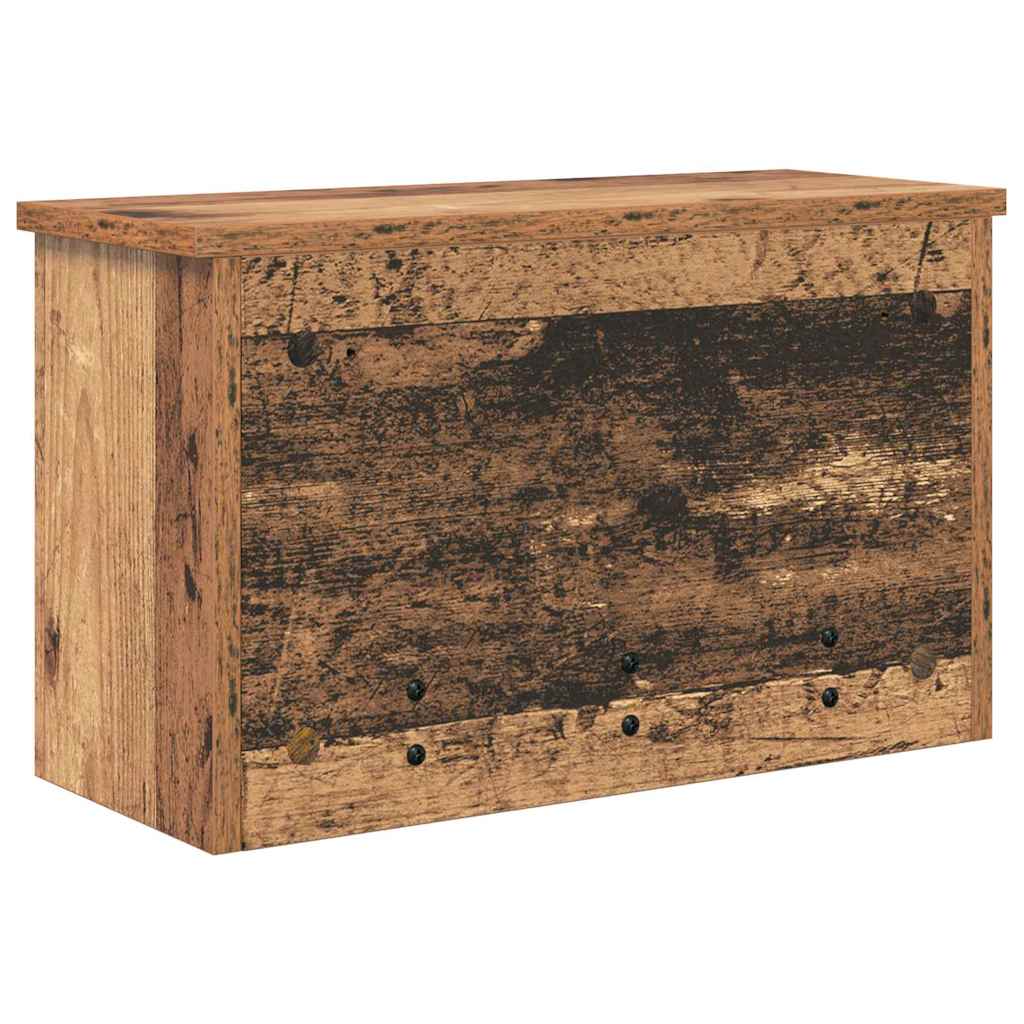Vægmonteret Jakkeholder med hylde Gammelt træ 50 x 20 x 30 cm
