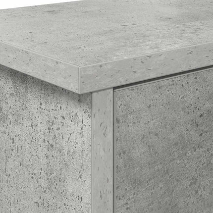 Vægmonteret Jakkeholder med hylde Beton Grå 80 x 20 x 30 cm