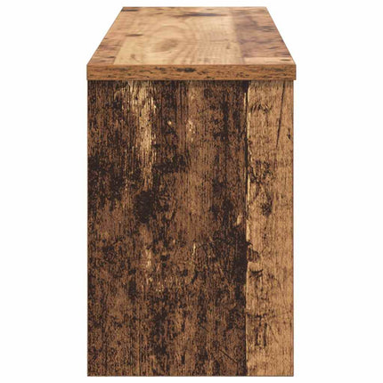 Vægmonteret Jakkeholder med hylde Gammelt træ 80 x 20 x 30 cm