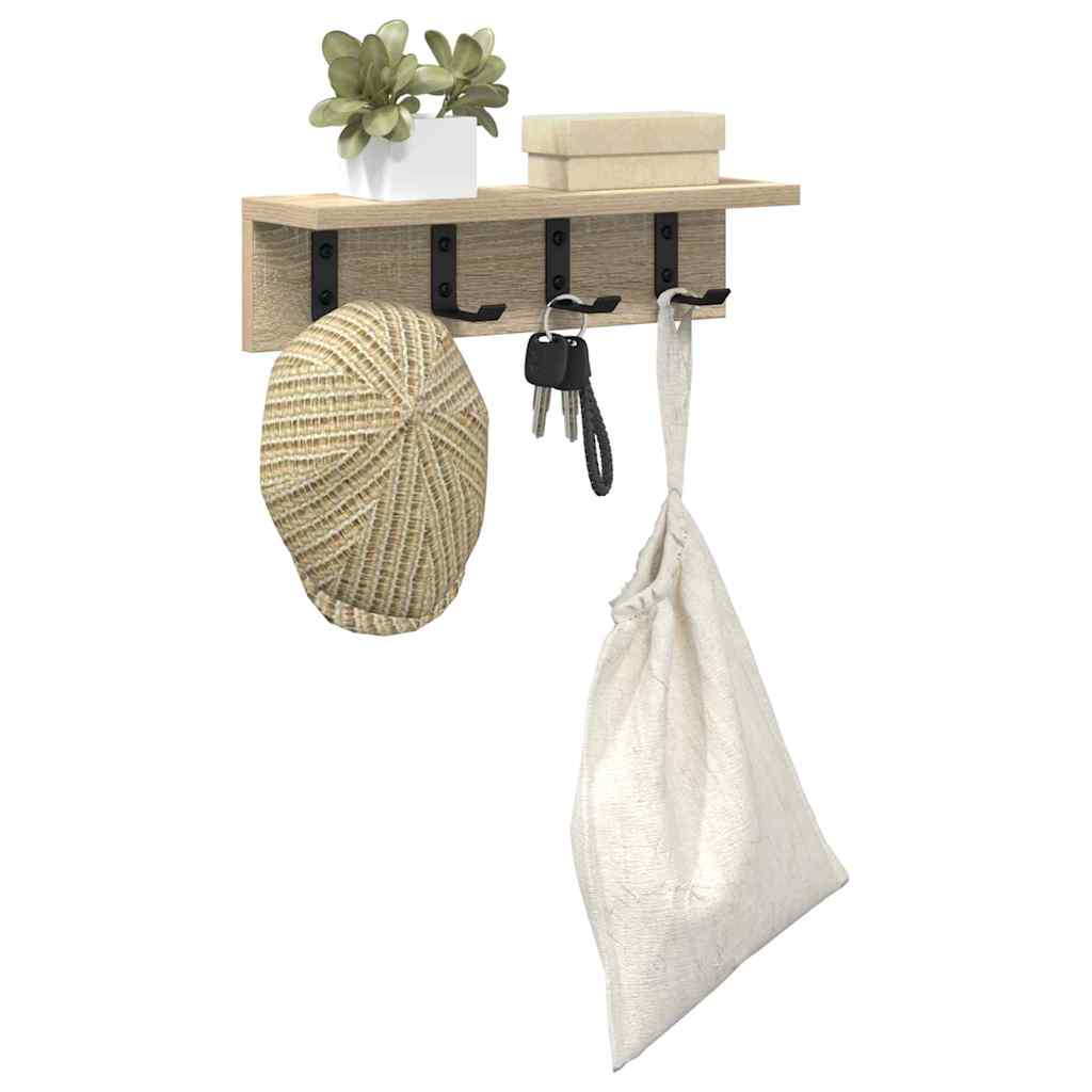 Vægmonteret Jakkeholder Sonoma eg 40 x 10,5 x 10,5 cm
