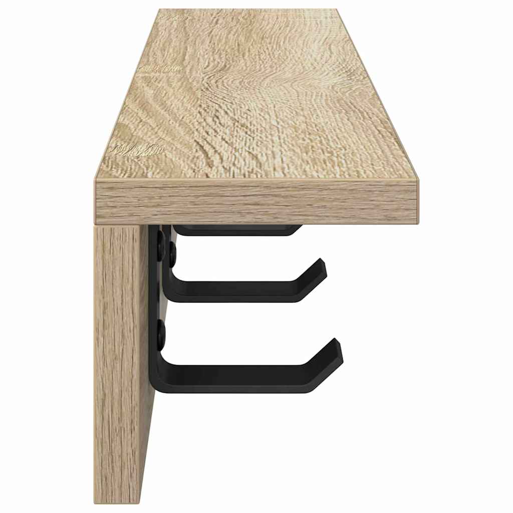 Vægmonteret Jakkeholder Sonoma eg 40 x 10,5 x 10,5 cm