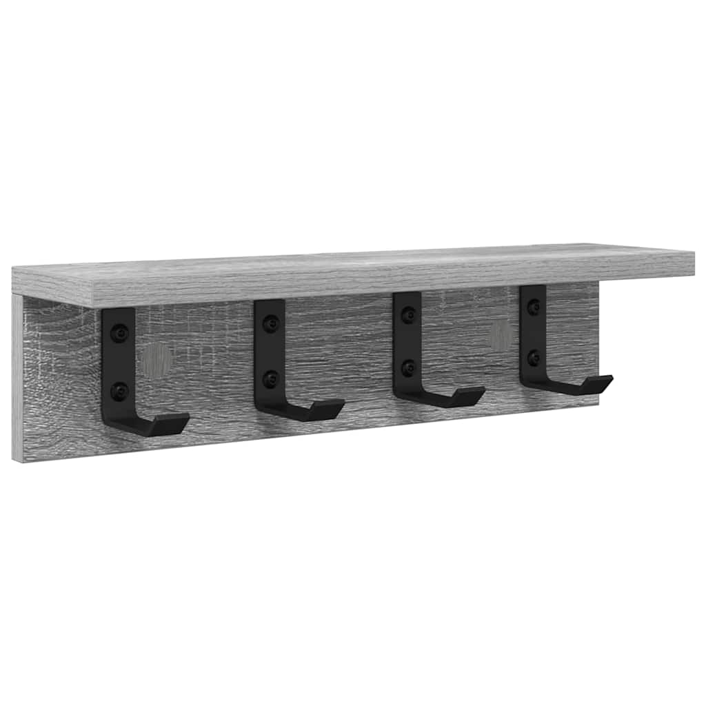Vægmonteret Jakkeholder Grå Sonoma 40 x 10,5 x 10,5 cm