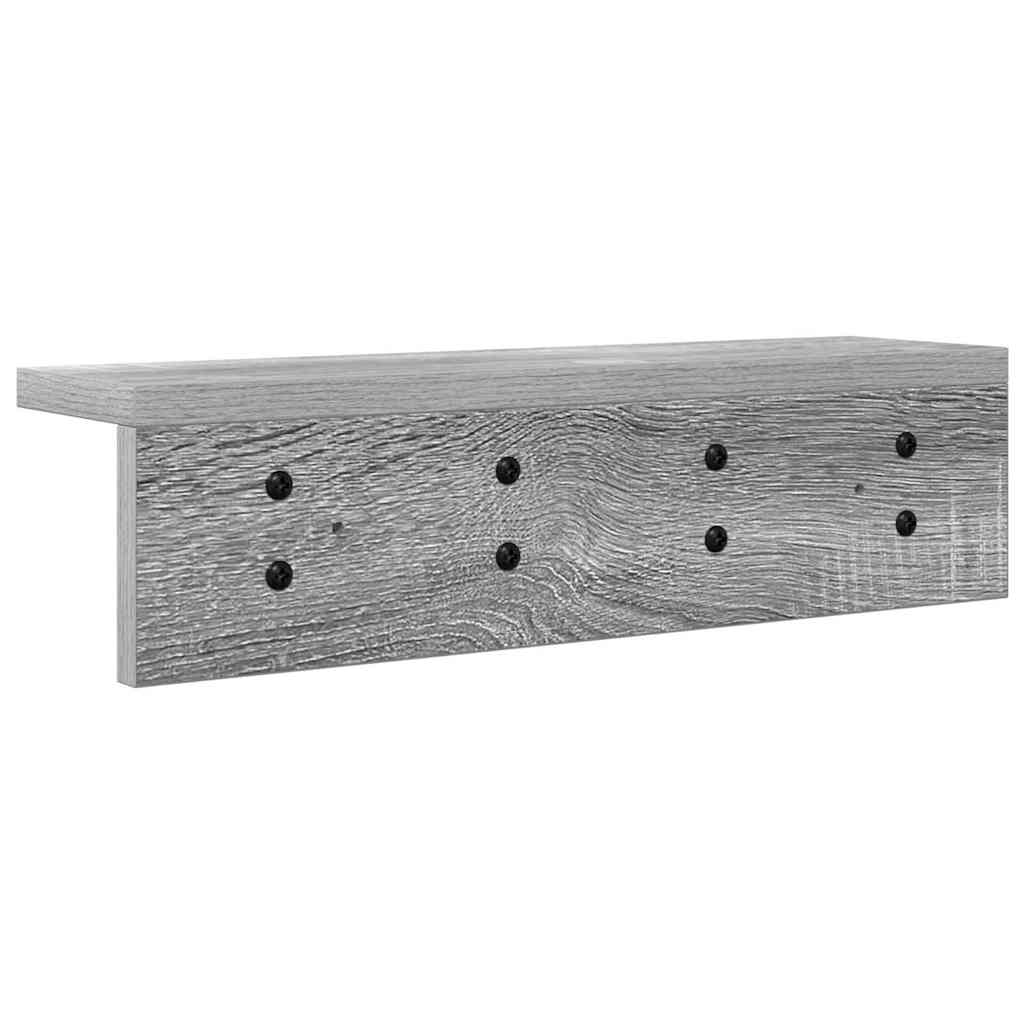 Vægmonteret Jakkeholder Grå Sonoma 40 x 10,5 x 10,5 cm