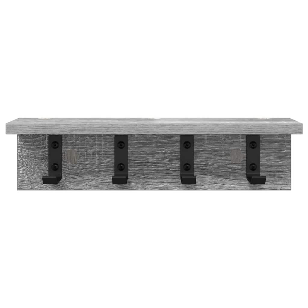 Vægmonteret Jakkeholder Grå Sonoma 40 x 10,5 x 10,5 cm