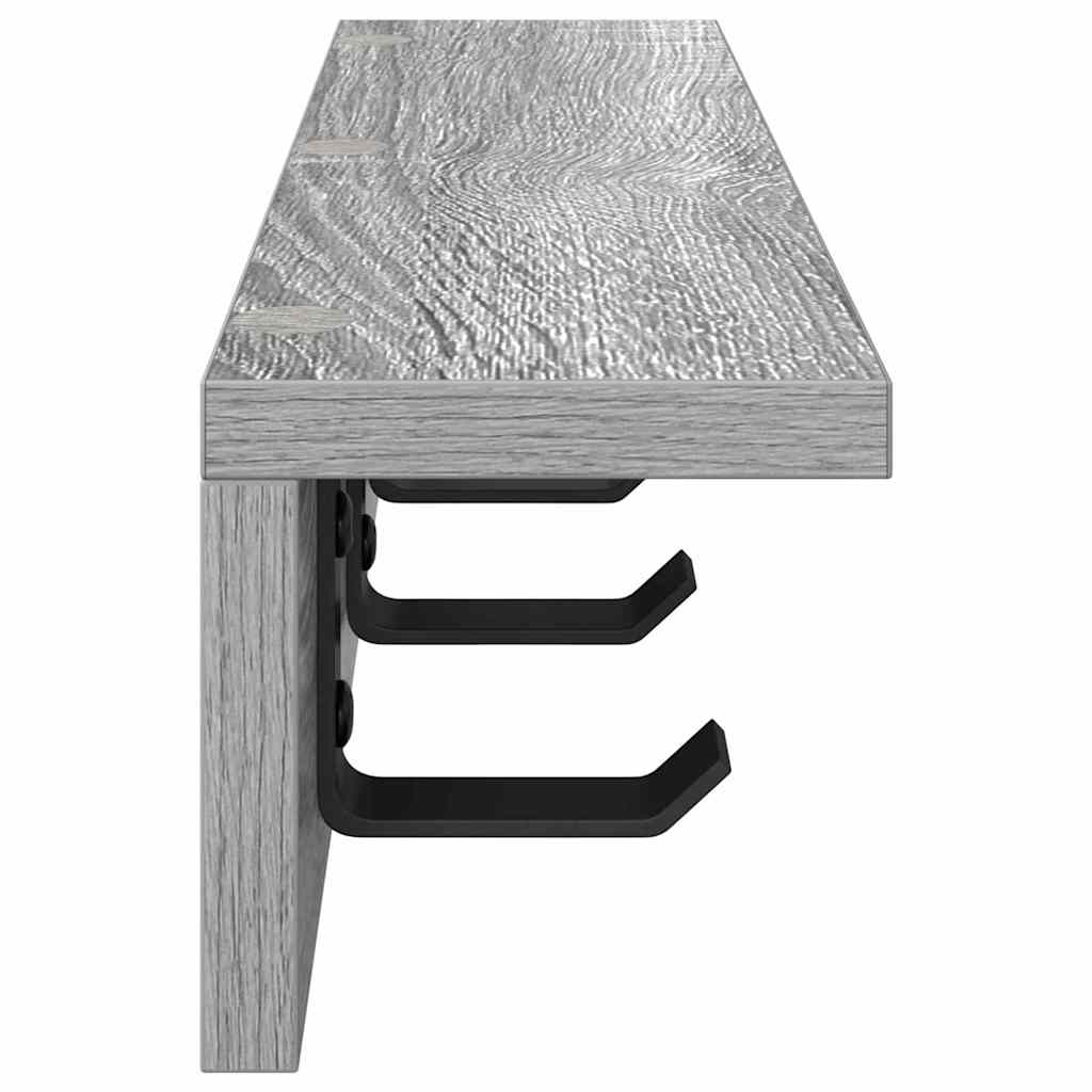 Vægmonteret Jakkeholder Grå Sonoma 40 x 10,5 x 10,5 cm
