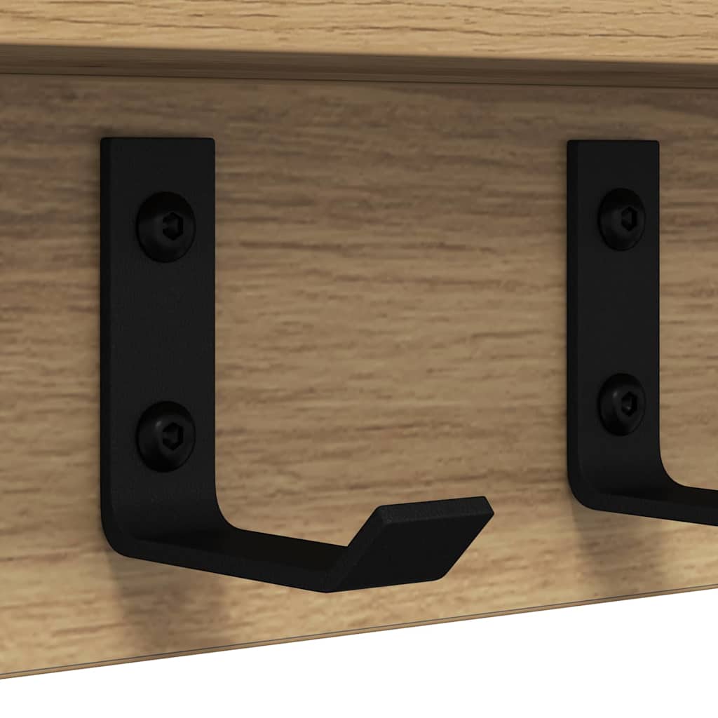Vægmonteret Jakkeholder Artisan Egetræ 40 x 10,5 x 10,5 cm