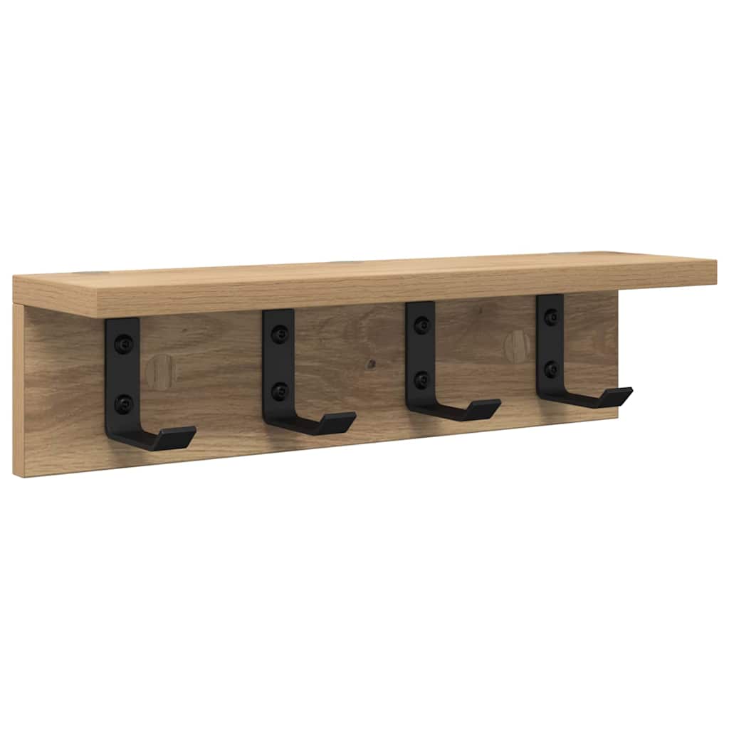 Vægmonteret Jakkeholder Artisan Egetræ 40 x 10,5 x 10,5 cm