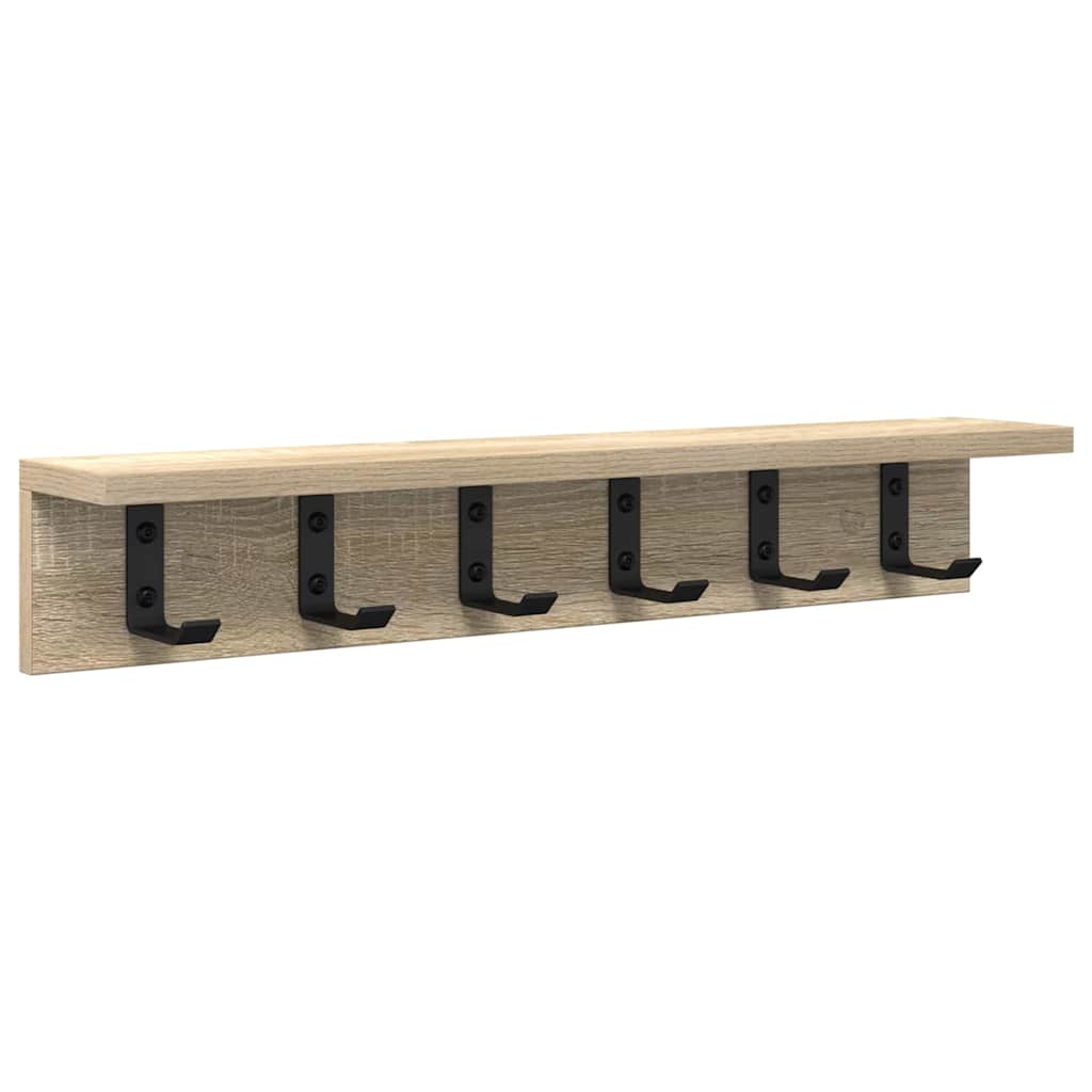 Vægmonteret Jakkeholder Sonoma eg 60 x 10,5 x 10,5 cm