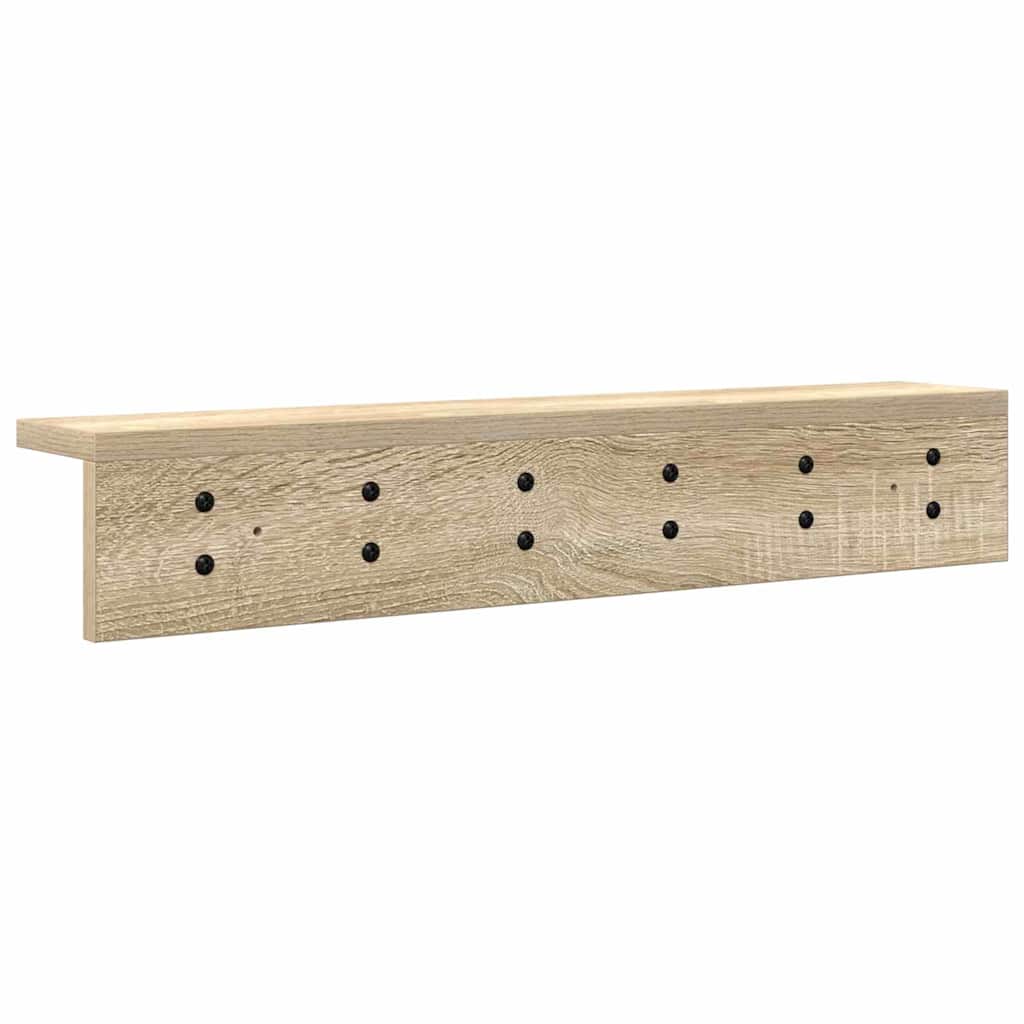 Vægmonteret Jakkeholder Sonoma eg 60 x 10,5 x 10,5 cm