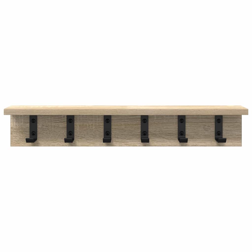 Vægmonteret Jakkeholder Sonoma eg 60 x 10,5 x 10,5 cm