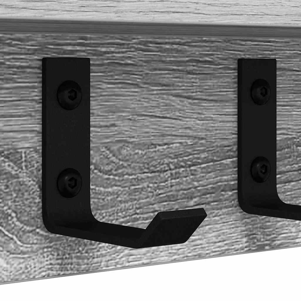Vægmonteret Jakkeholder Grå Sonoma 60 x 10,5 x 10,5 cm