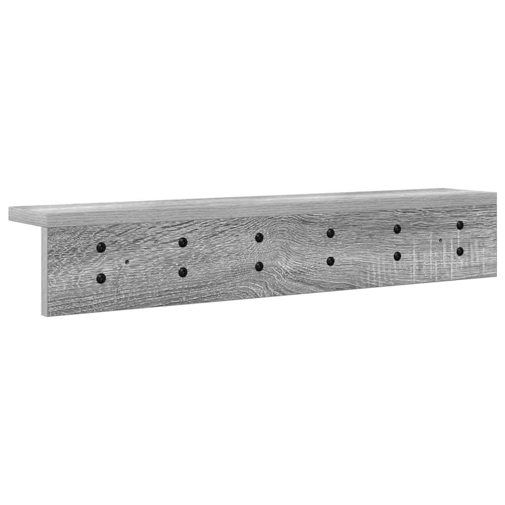 Vægmonteret Jakkeholder Grå Sonoma 60 x 10,5 x 10,5 cm
