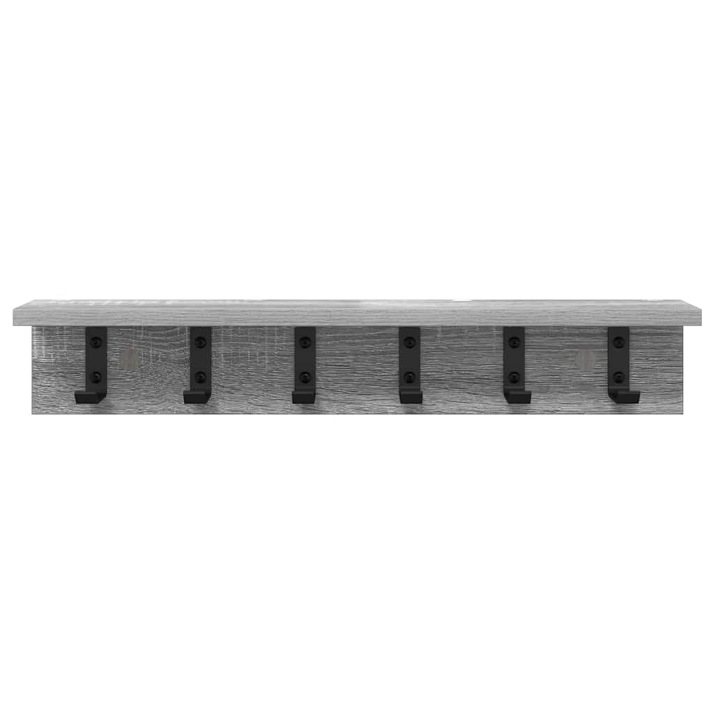 Vægmonteret Jakkeholder Grå Sonoma 60 x 10,5 x 10,5 cm