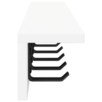 Vægmonteret Jakkeholder Vægmonteret Hvid 80 x 10,5 x 10,5 cm