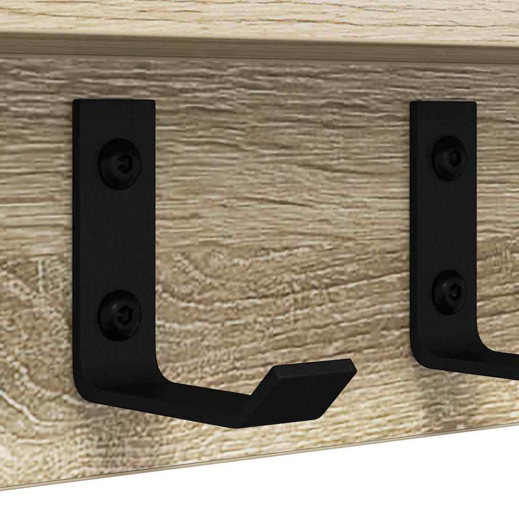 Vægmonteret Jakkeholder Sonoma eg 80 x 10,5 x 10,5 cm