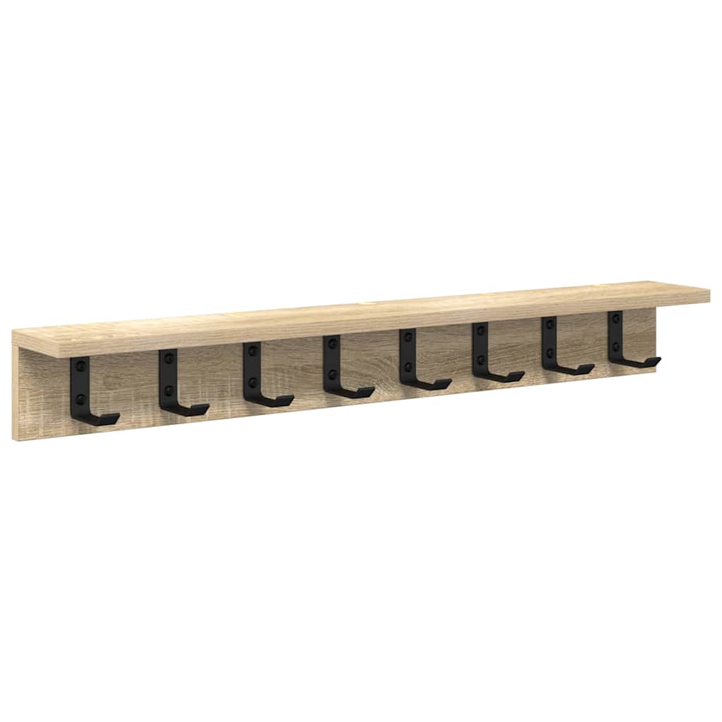 Vægmonteret Jakkeholder Sonoma eg 80 x 10,5 x 10,5 cm