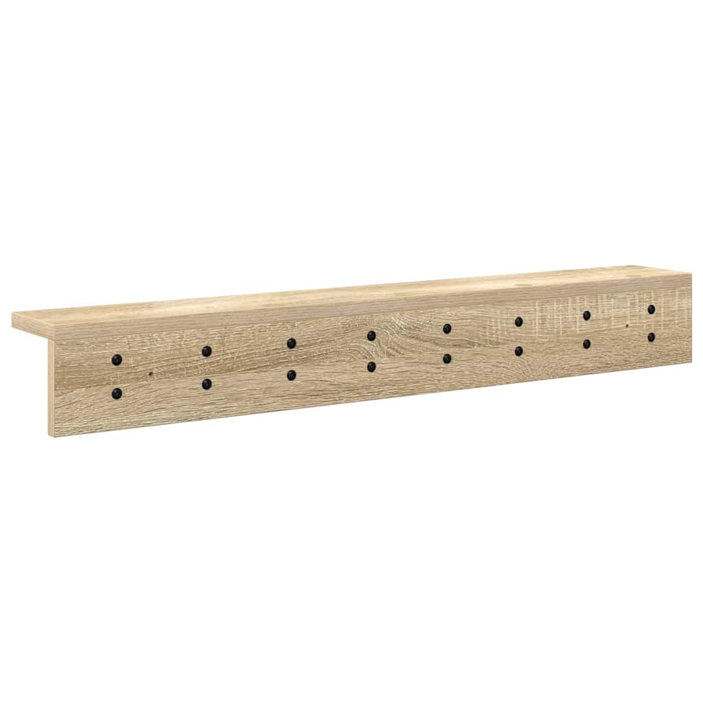 Vægmonteret Jakkeholder Sonoma eg 80 x 10,5 x 10,5 cm