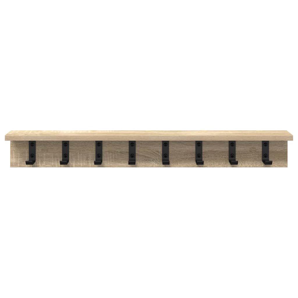 Vægmonteret Jakkeholder Sonoma eg 80 x 10,5 x 10,5 cm