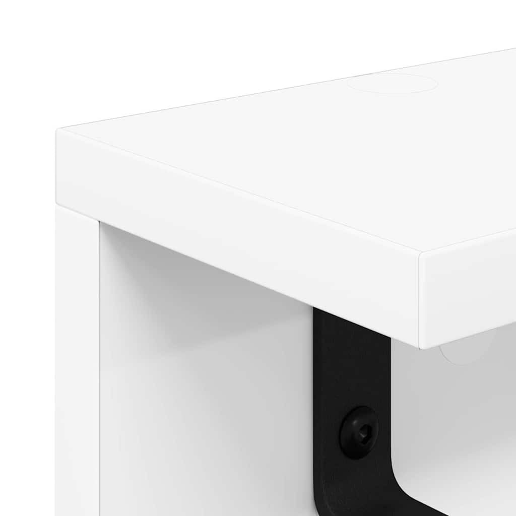 Vægmonteret Jakkeholder med hylde Hvid 100 x 10.5 x 10.5 cm