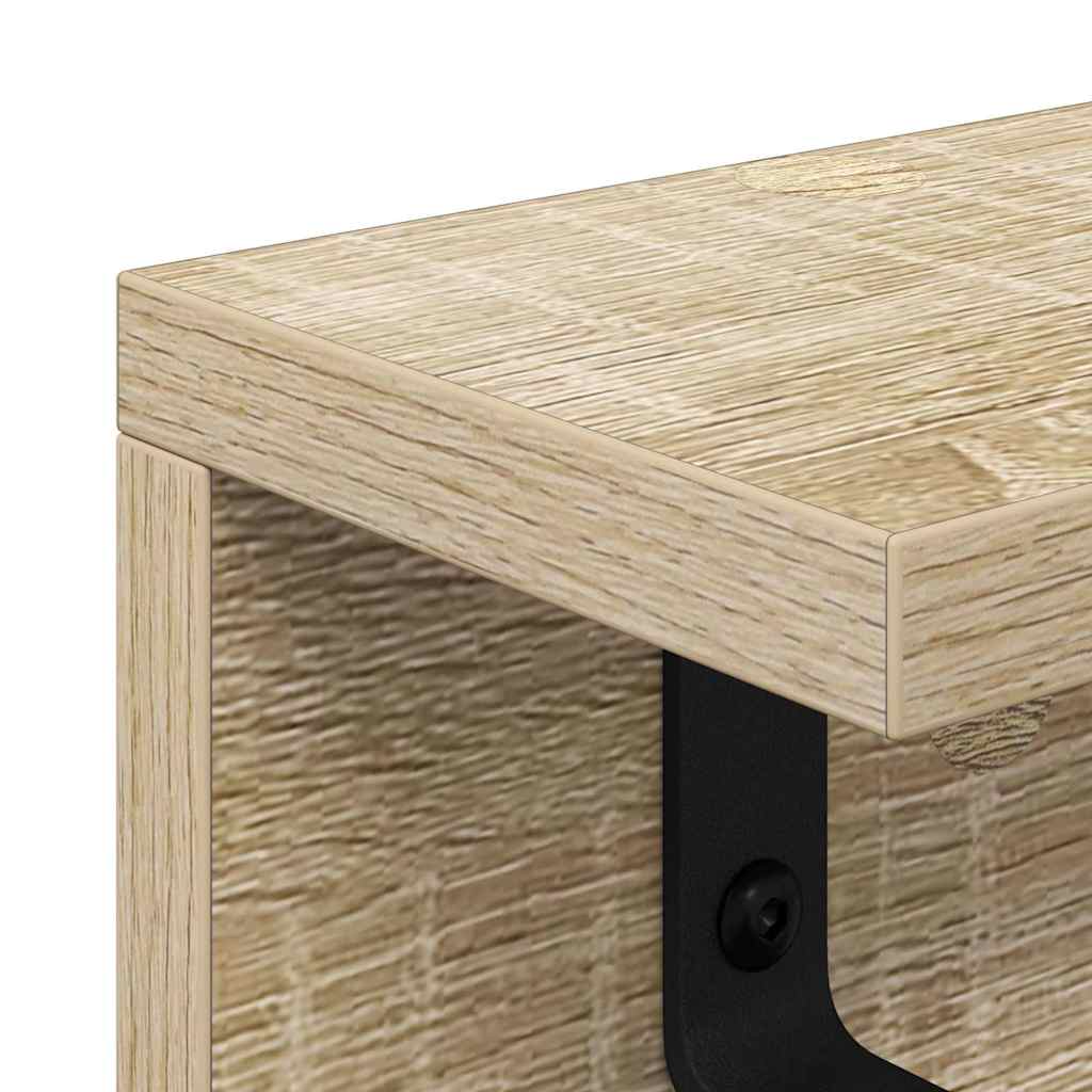 Vægmonteret Jakkeholder Sonoma eg 100 x 10,5 x 10,5 cm