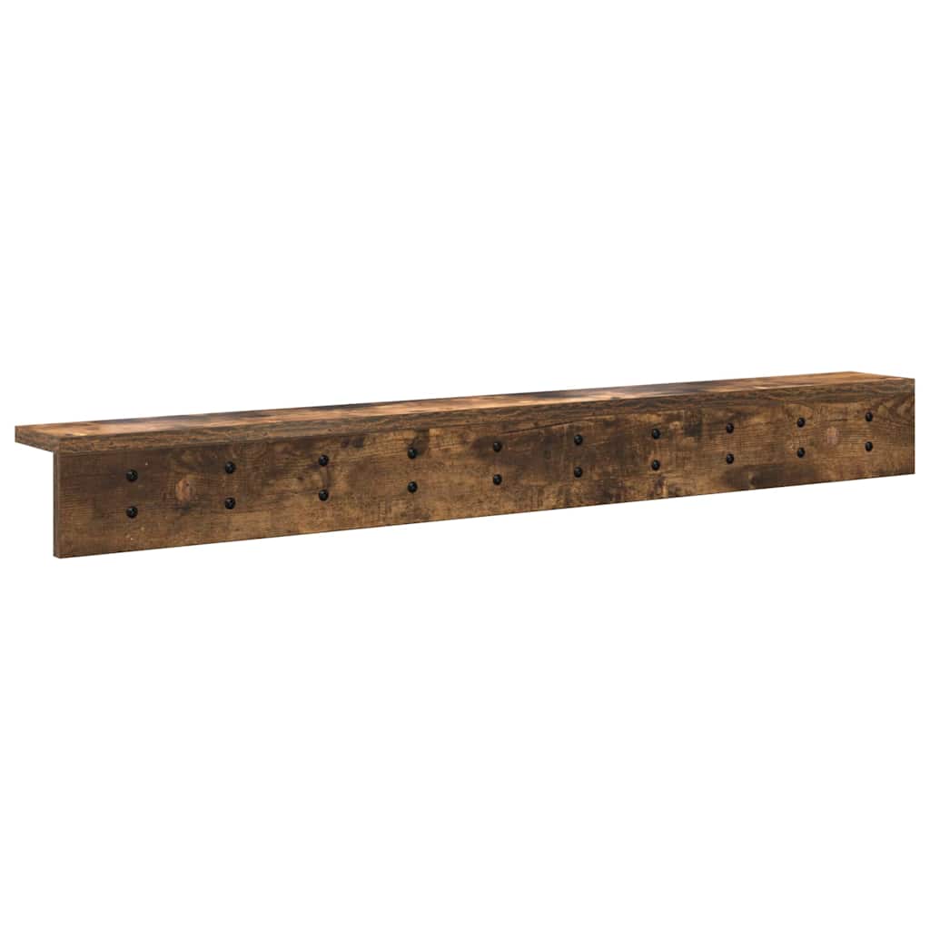 Vægmonteret Jakkeholder Røget eg 100 x 10,5 x 10,5 cm