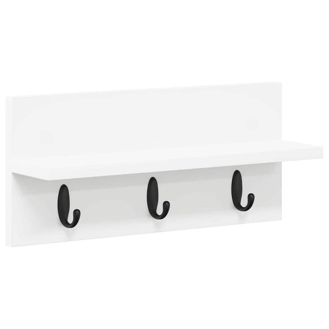 Vægmonteret Jakkeholder Vægmonteret Hvid 40 x 10,5 x 18 cm