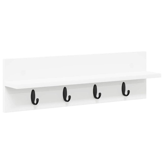 Vægmonteret Jakkeholder Vægmonteret Hvid 60 x 10,5 x 18 cm