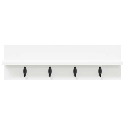 Vægmonteret Jakkeholder Vægmonteret Hvid 60 x 10,5 x 18 cm