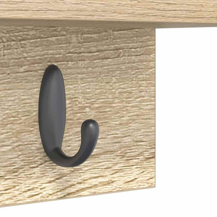 Vægmonteret Jakkeholder Vægmonteret Sonoma eg 60 x 10,5 x 18 cm