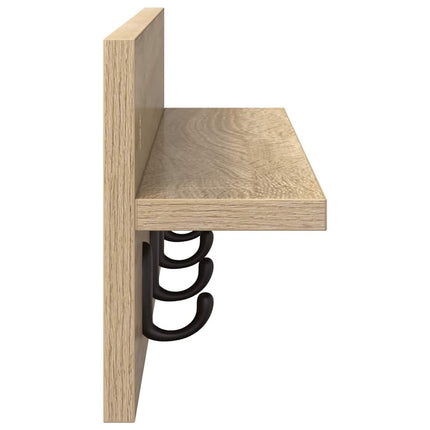 Vægmonteret Jakkeholder Vægmonteret Sonoma eg 60 x 10,5 x 18 cm