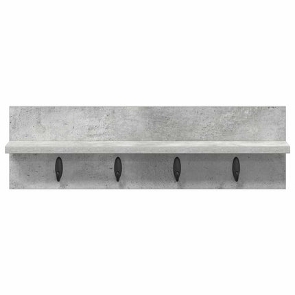 Vægmonteret Jakkeholder Vægmonteret Beton Grå 60 x 10,5 x 18 cm