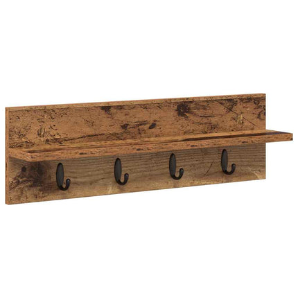 Vægmonteret Jakkeholder Gammelt træ 60 x 10,5 x 18 cm