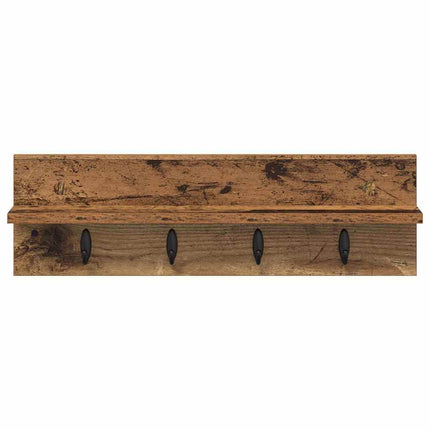 Vægmonteret Jakkeholder Gammelt træ 60 x 10,5 x 18 cm