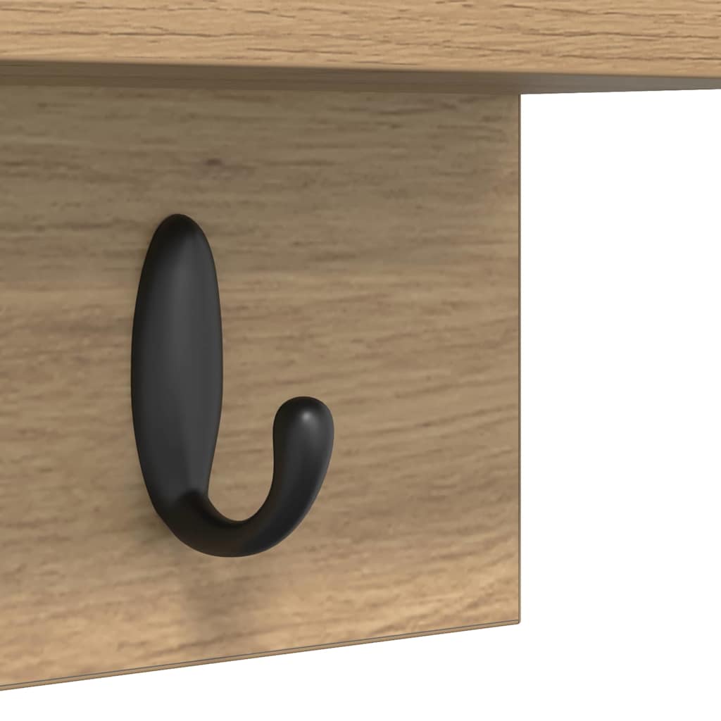 Vægmonteret Jakkeholder Artisan Egetræ 60 x 10,5 x 18 cm