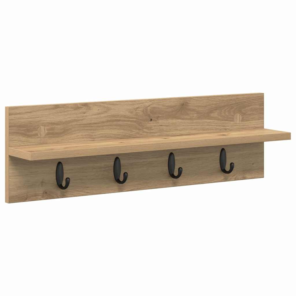 Vægmonteret Jakkeholder Artisan Egetræ 60 x 10,5 x 18 cm