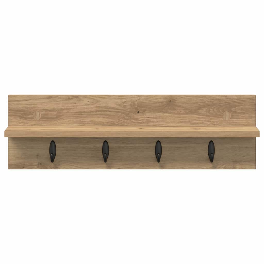 Vægmonteret Jakkeholder Artisan Egetræ 60 x 10,5 x 18 cm